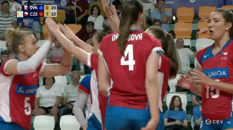 České volejbalistky vyhrály na Slovensku 3:1