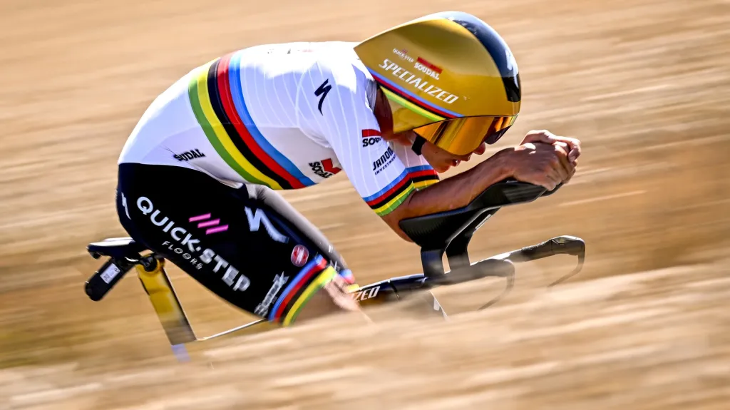 Remco Evenepoel vítězí v časovce na Tour de France