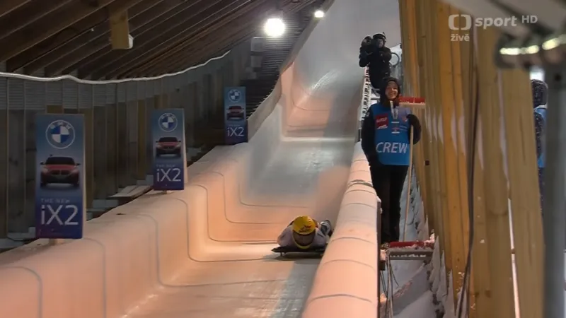 Jízda Anny Fernstädtové v 1. kole v Lillehammeru