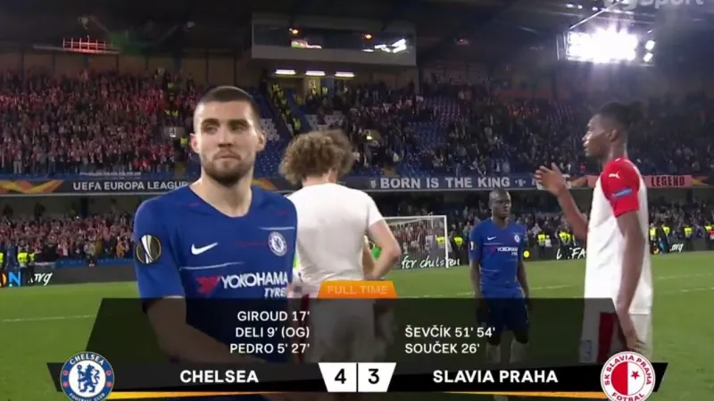 Sestřih utkání Chelsea - Slavia Praha
