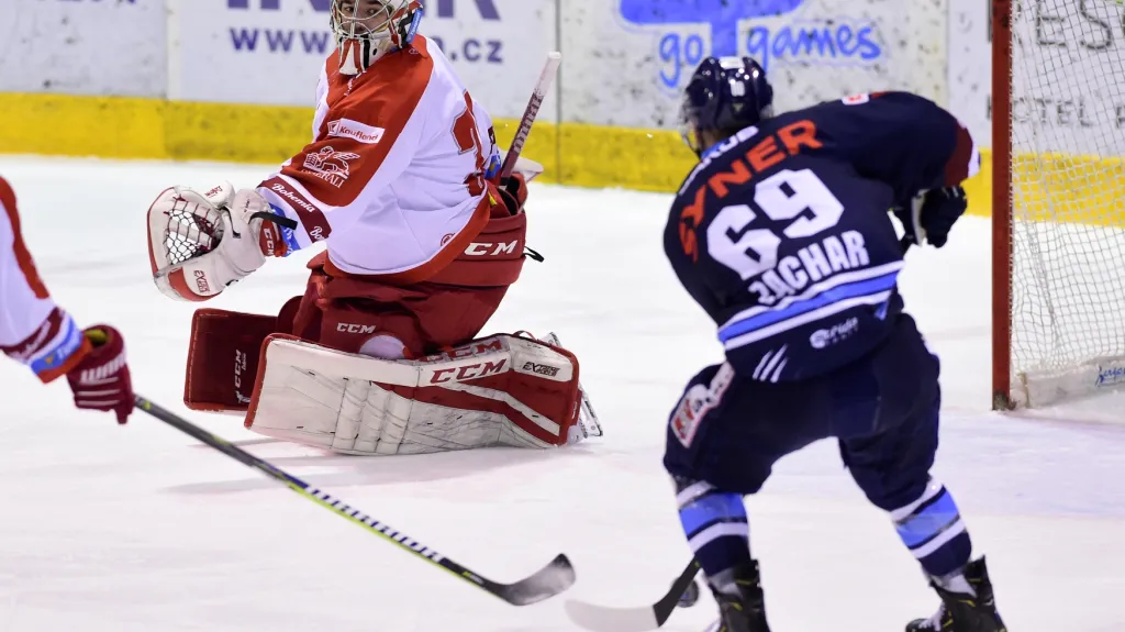 Olomoucký brankář Vojtěch Mokrý v utkání proti Liberci