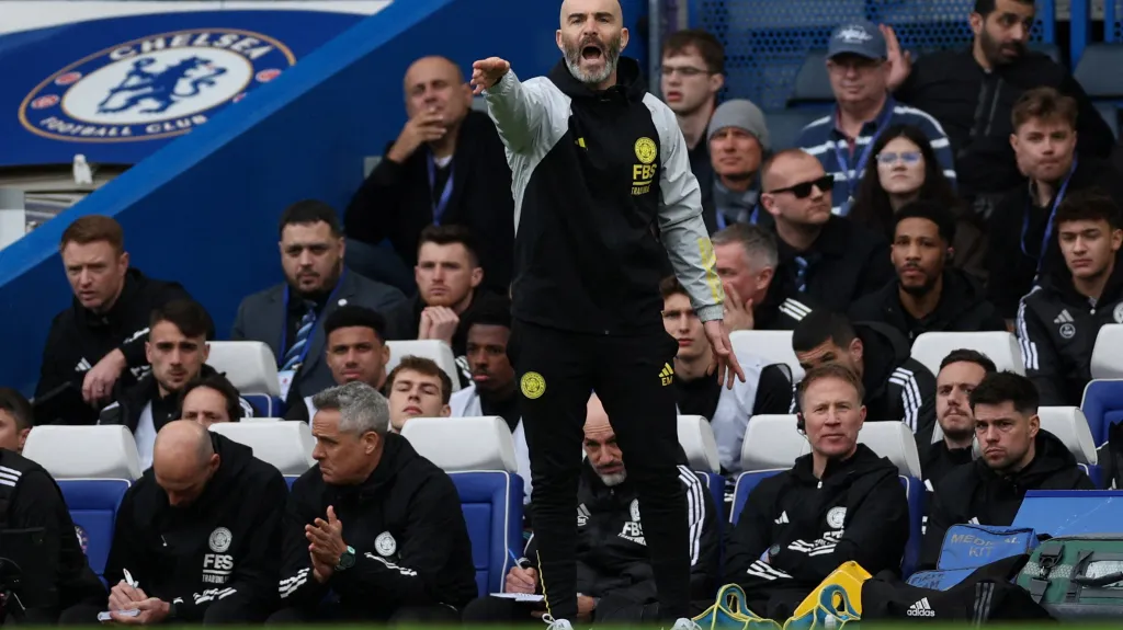 Trenér Enzo Maresca na Stamford Bridge