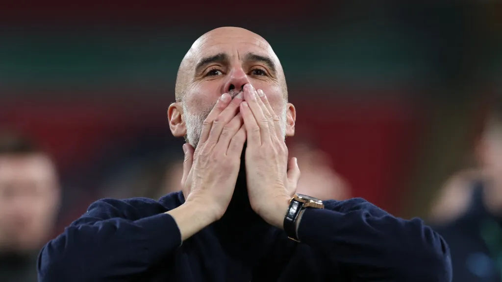 Trenér Pep Guardiola po vítězství Manchesteru City