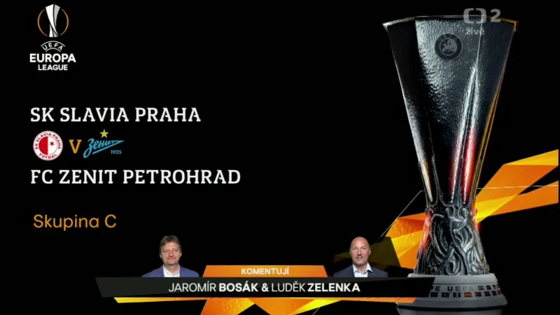 Sestřih utkání Slavia Praha - Zenit Petrohrad