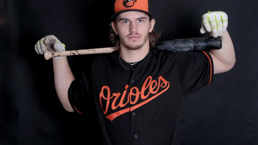 Martin Červenka v dresu Baltimore Orioles 