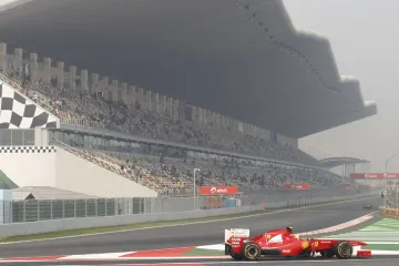 Felipe Massa při tréninku na VC Indie