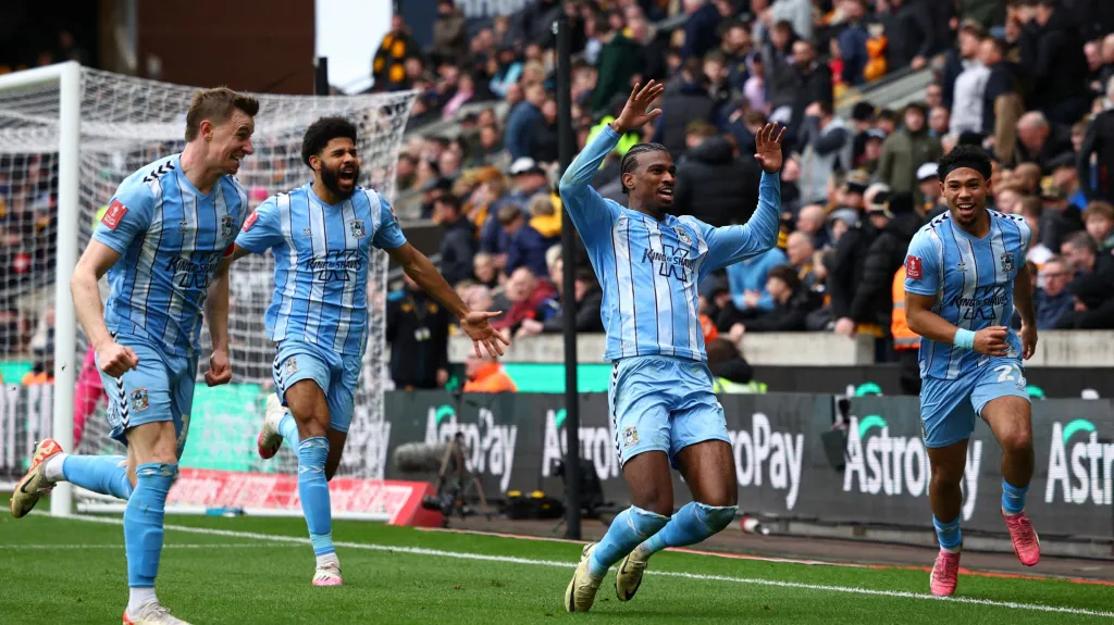 Radost fotbalistů Coventry