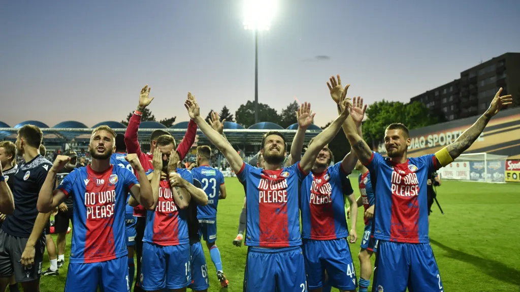 Plzeňští fotbalisté slaví titul