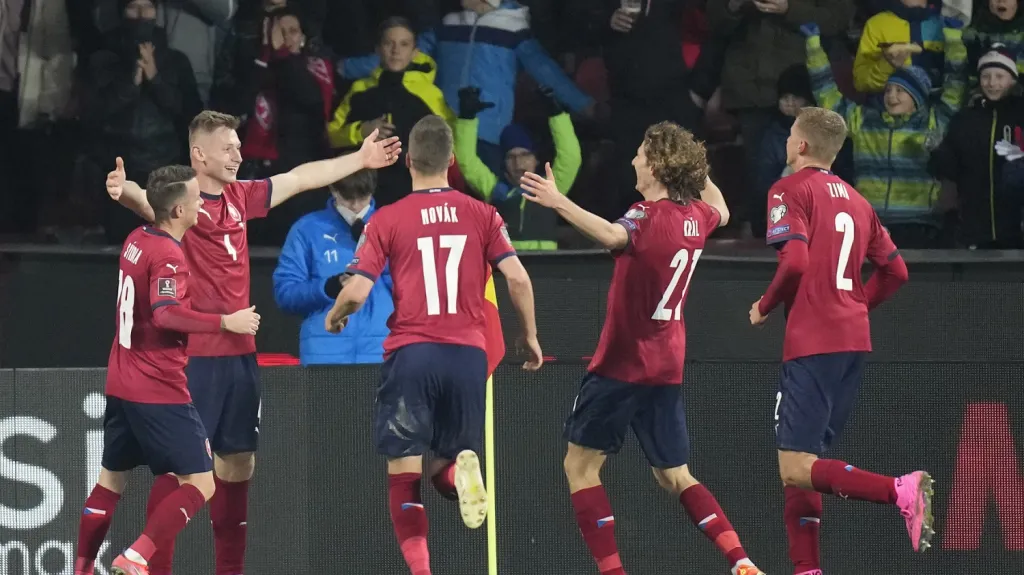 Radost českých fotbalistů