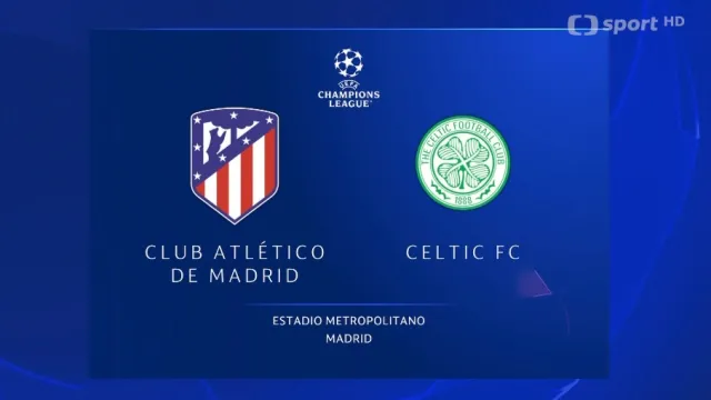 Sestřih utkání Atlético Madrid – Celtic Glasgow