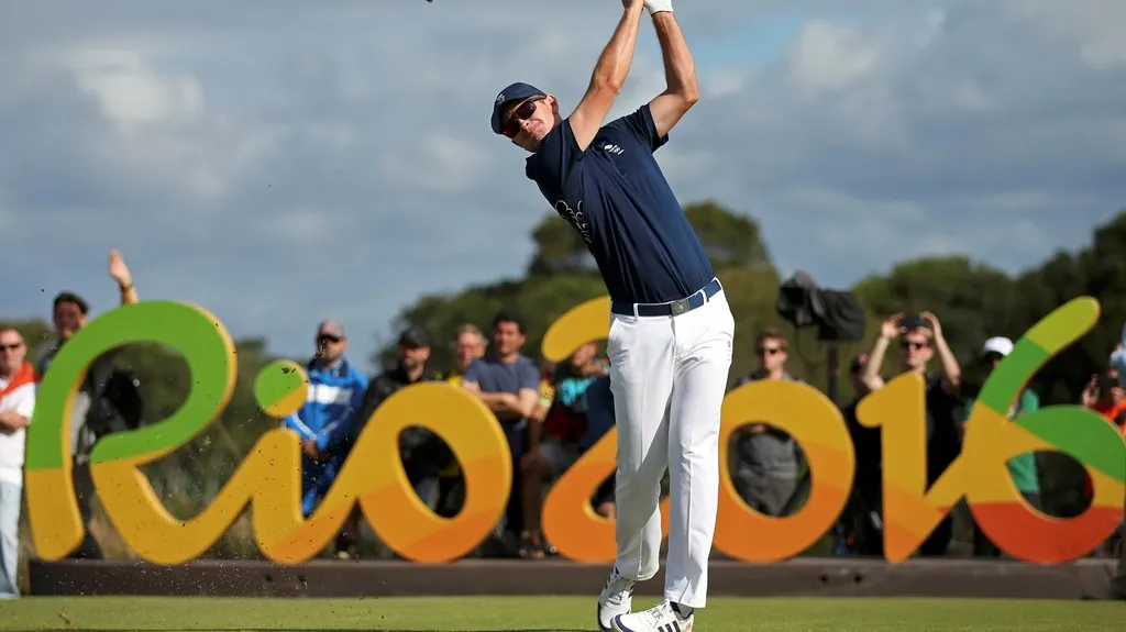 Justin Rose na olympijském golfovém turnaji
