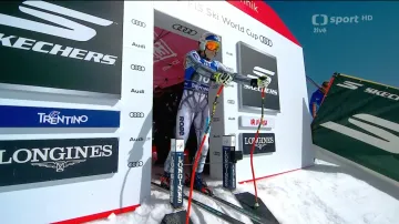 Jízda Ester Ledecké v super-G ve Val di Fassa