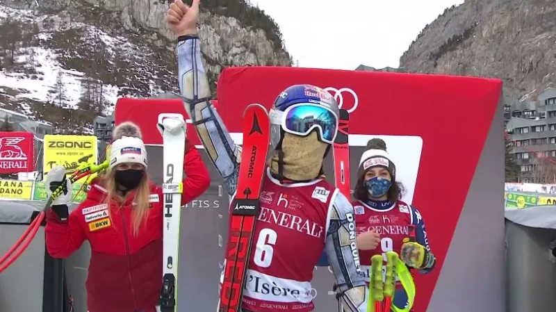 Ledecká poprvé vyhrála superobří slalom Světového poháru