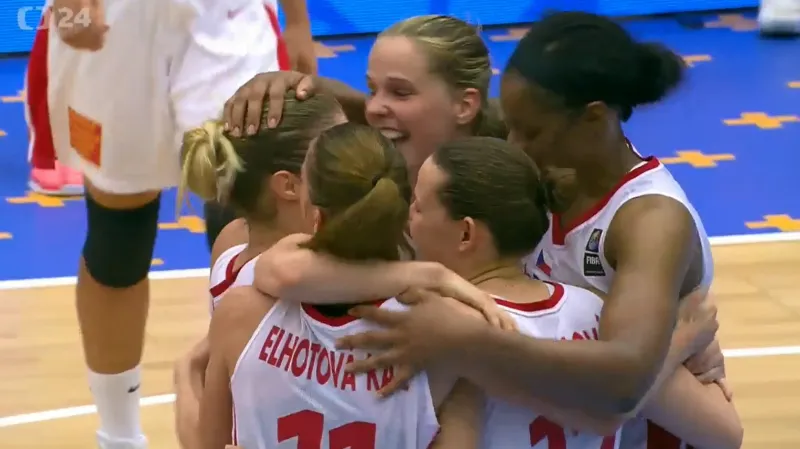 Basketbalistky při loučení s ME zdolaly favorizované Španělsko