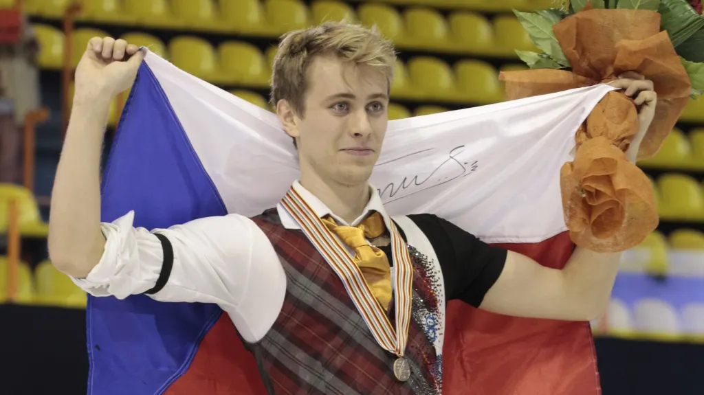 Michal Březina slaví zisk bronzu na ME
