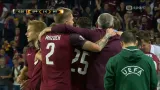 Gól v utkání Sparta - Inter Milán: V. Kadlec  - 1:0 (7. min.)