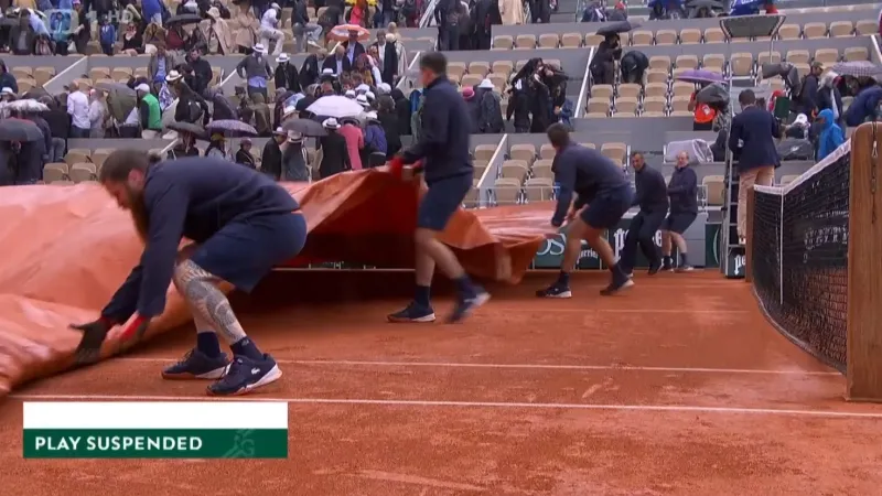 V Paříži úřadoval ve středu především déšť