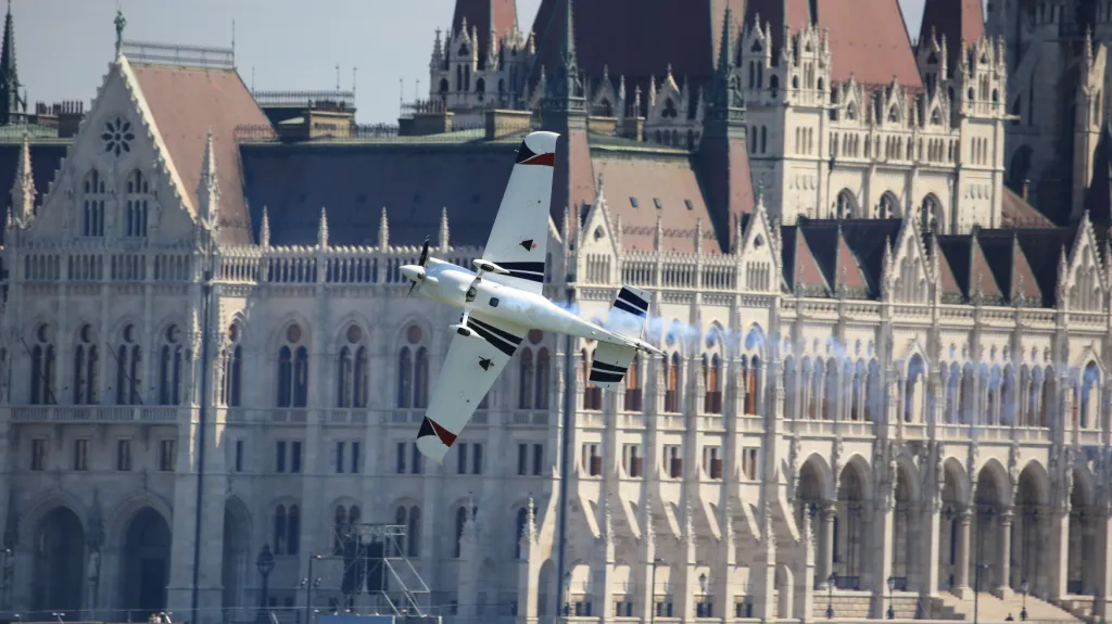 Martin Šonka na závodu Red Bull Air Race v Budapešti