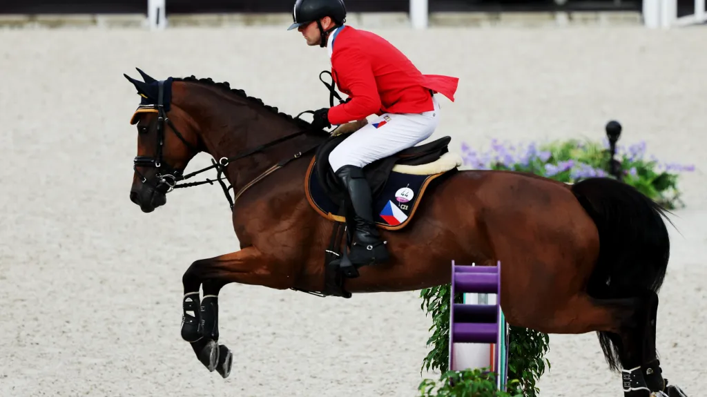 Miroslav Trunda s klisnou Shutterflyke na OH v Tokiu