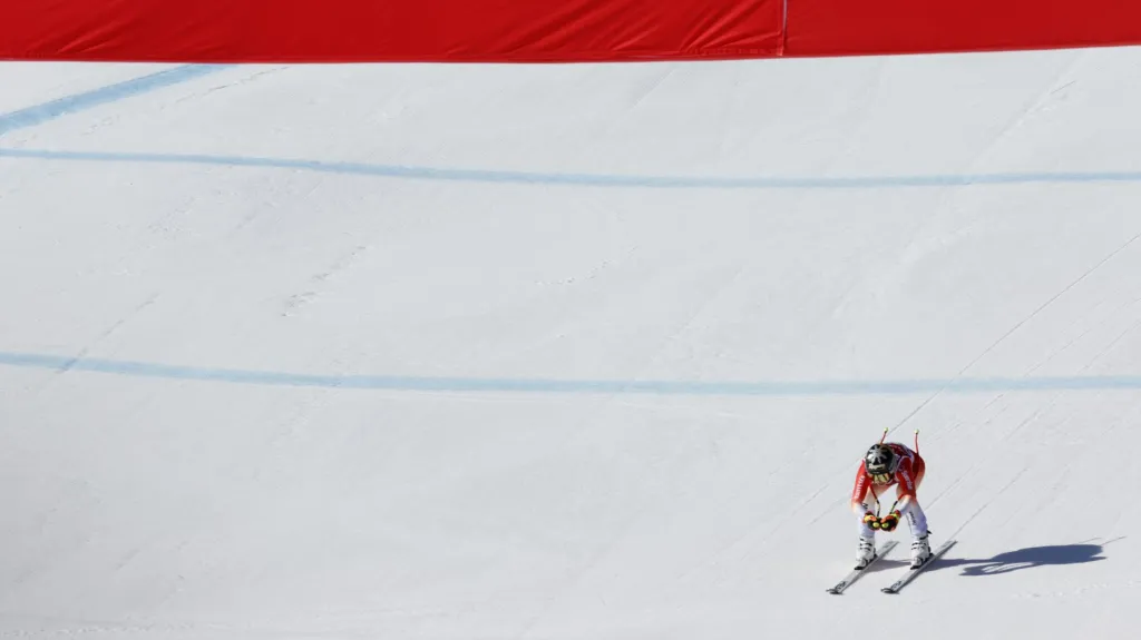 Sjezd lyžařek v Cortině d'Ampezzo