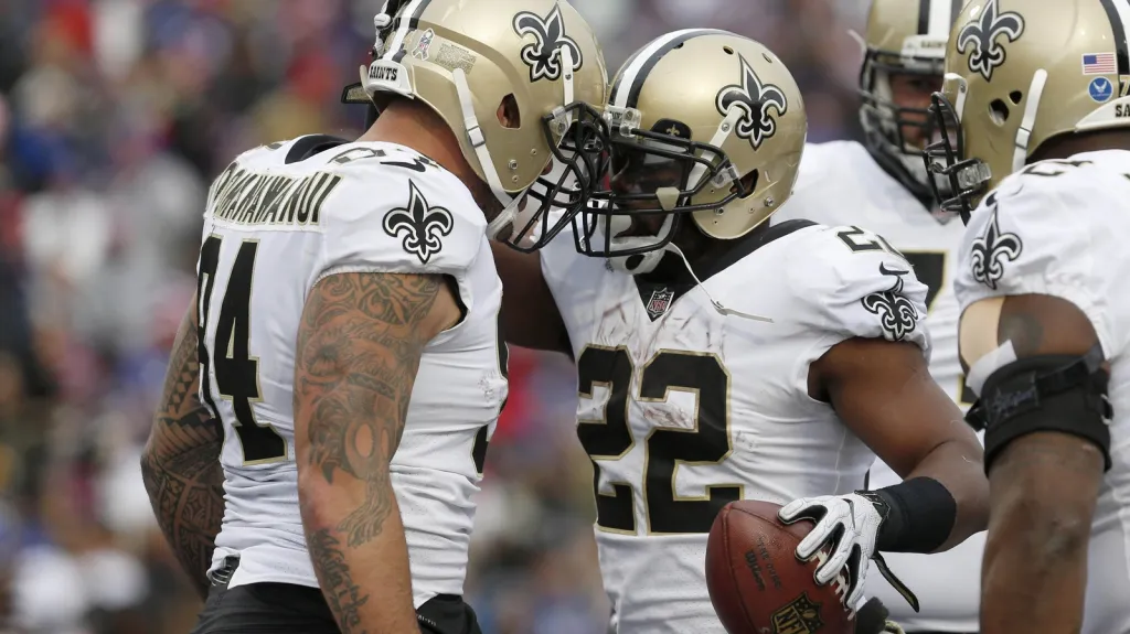 Radost hráčů New Orleans Saints