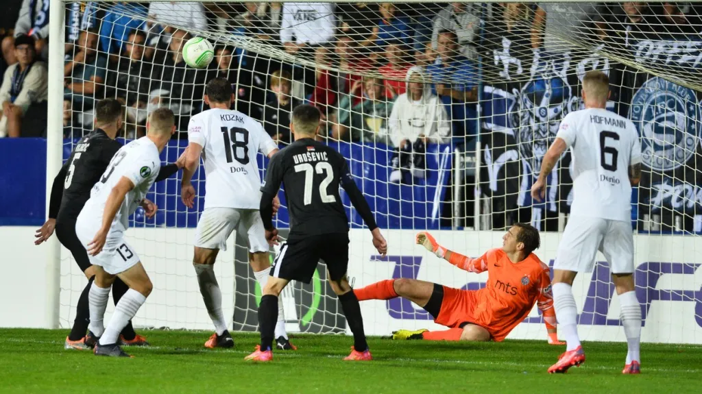 Utkání Slovácko - Partizan Bělehrad