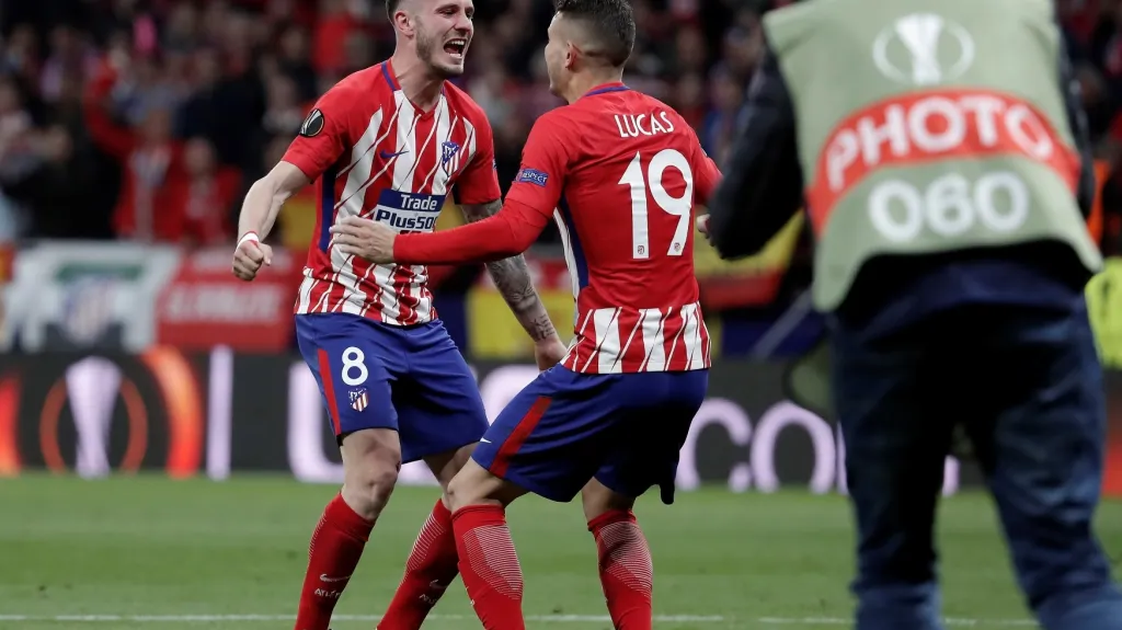 Hráči Atlétika se radují z postupu do finále EL