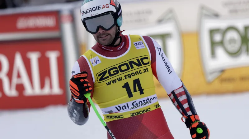Vítězná jízda Vincenta Kriechmayra v super-G ve Val Gardeně