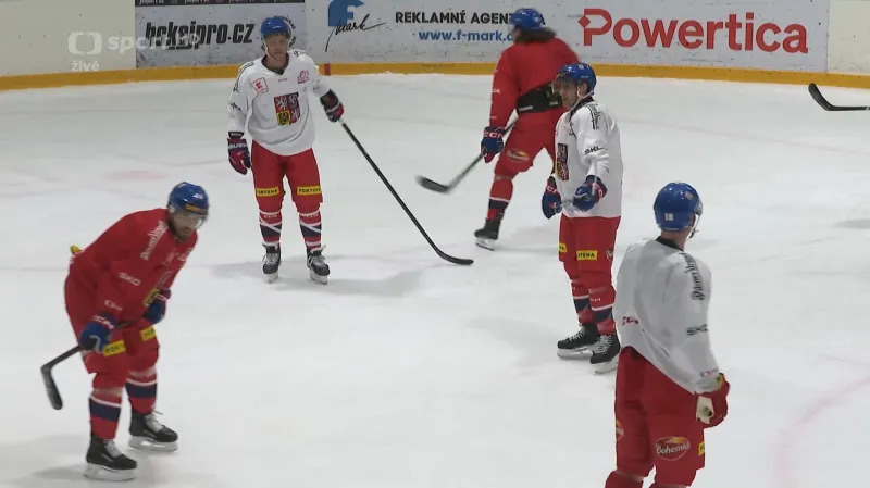 Pastrňák už si zatrénoval s národním týmem