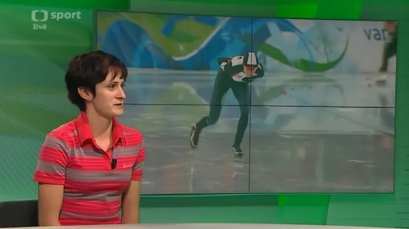 Host Sportovních zpráv: Martina Sáblíková