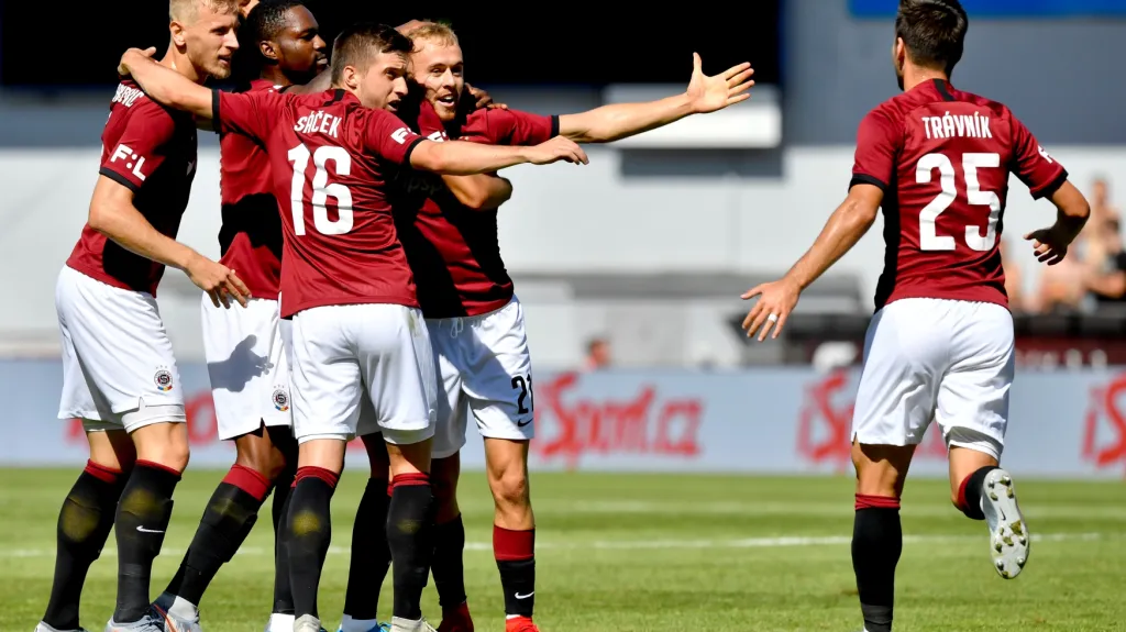 Radost fotbalistů Sparty