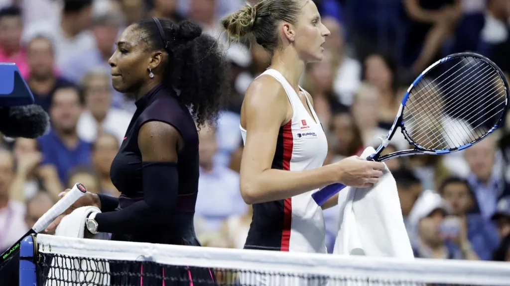 Serena Williamsová a Karolína Plíšková na US Open