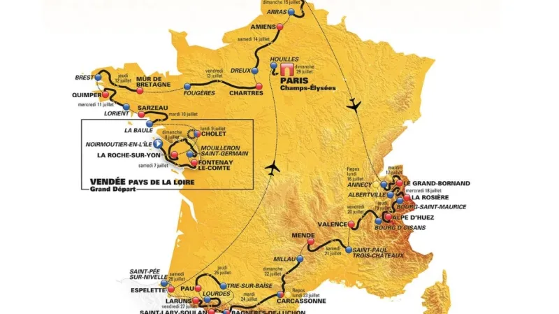 Trasa Tour de France 2018