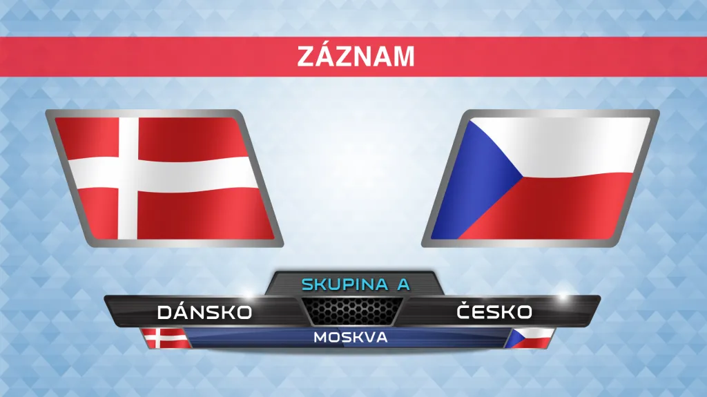 Záznam utkání Dánsko - Česko