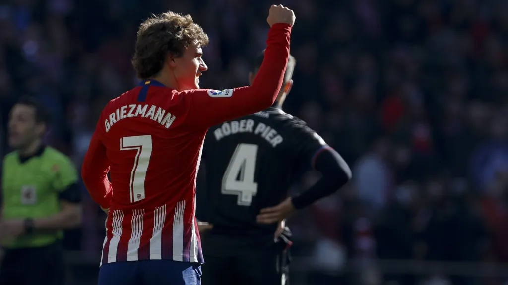 Útočník Atlética Antoine Griezmann