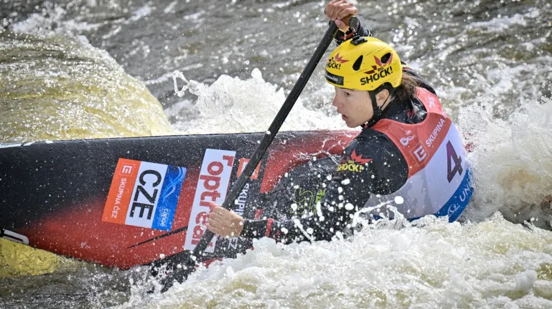 Finále Fišerové v kayakcrossu na SP v Praze s ohlasem