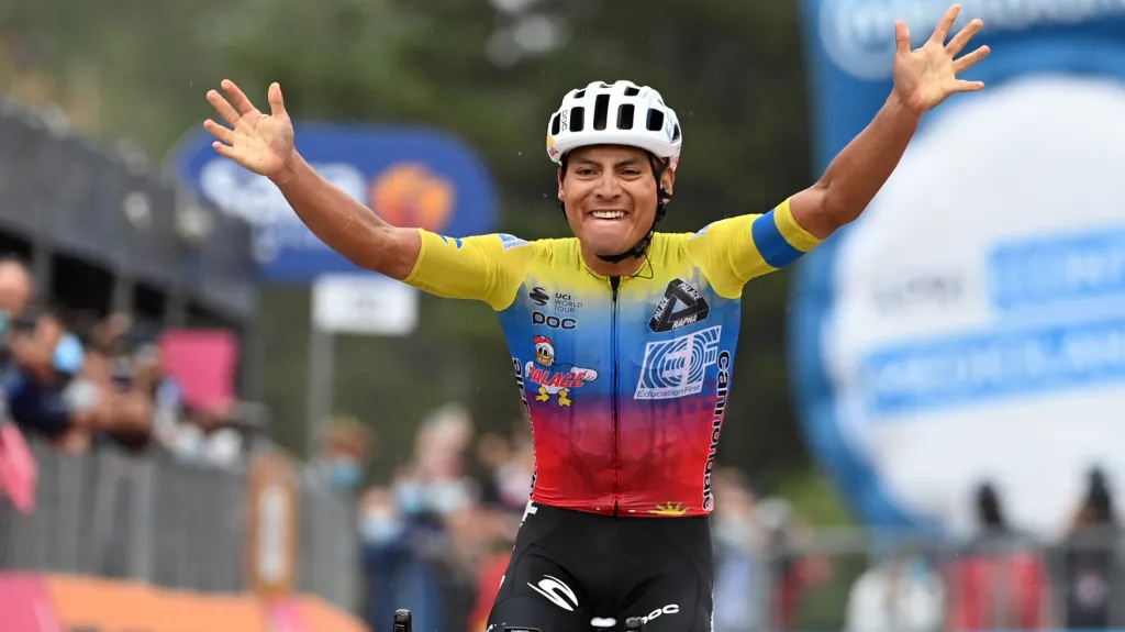 Kolumbijský cyklista Jonathan Caicedo