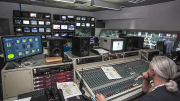 Velín centrální obrazovky v O2 areně