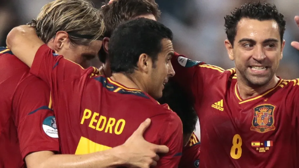 Radost hráčů Španělska