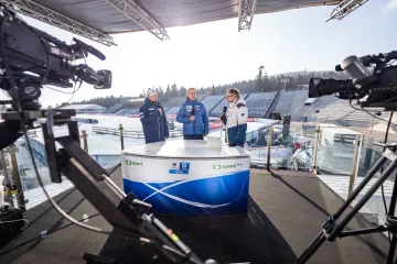 Biatlonové studio ČT v Novém Městě na Moravě