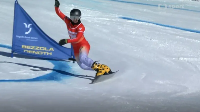 Osmifinále paralelního obřího slalomu ve Scuolu se Zuzanou Maděrovou