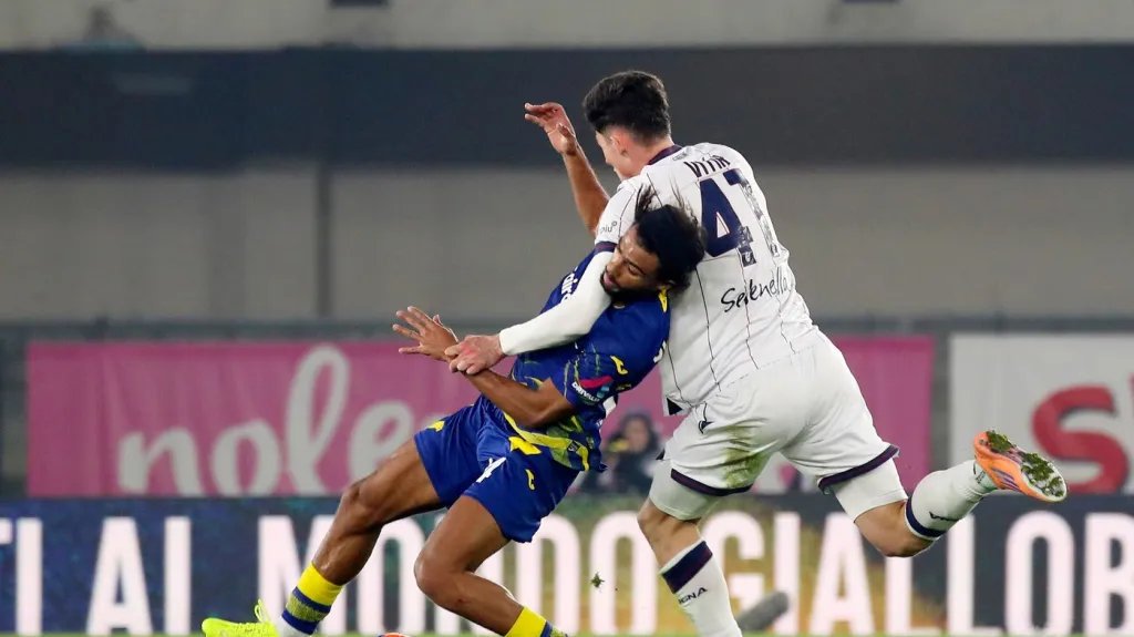 Martin Vitík v utkání proti Veroně