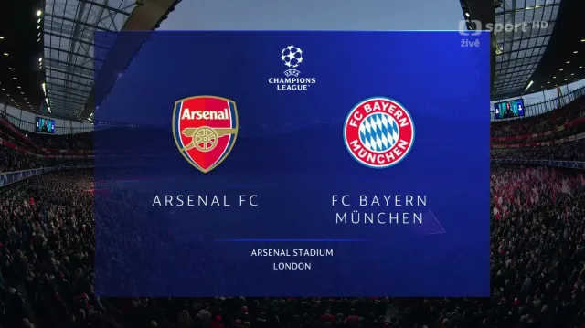 Sestřih utkání Arsenal – Bayern Mnichov
