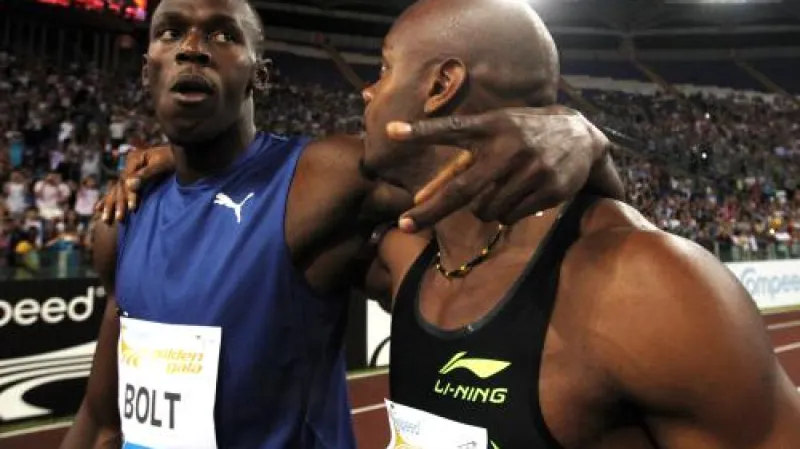 Usain Bolt s Asafou Powellem
