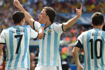 Higuaín se raduje z gólu proti Belgii