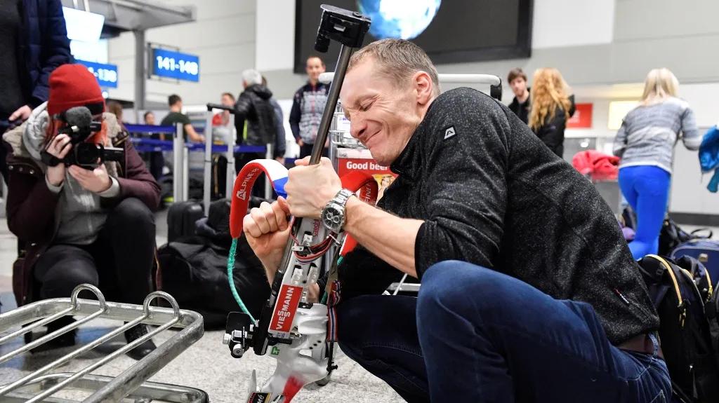 Ondřej Moravec před odletem do Kazachstánu