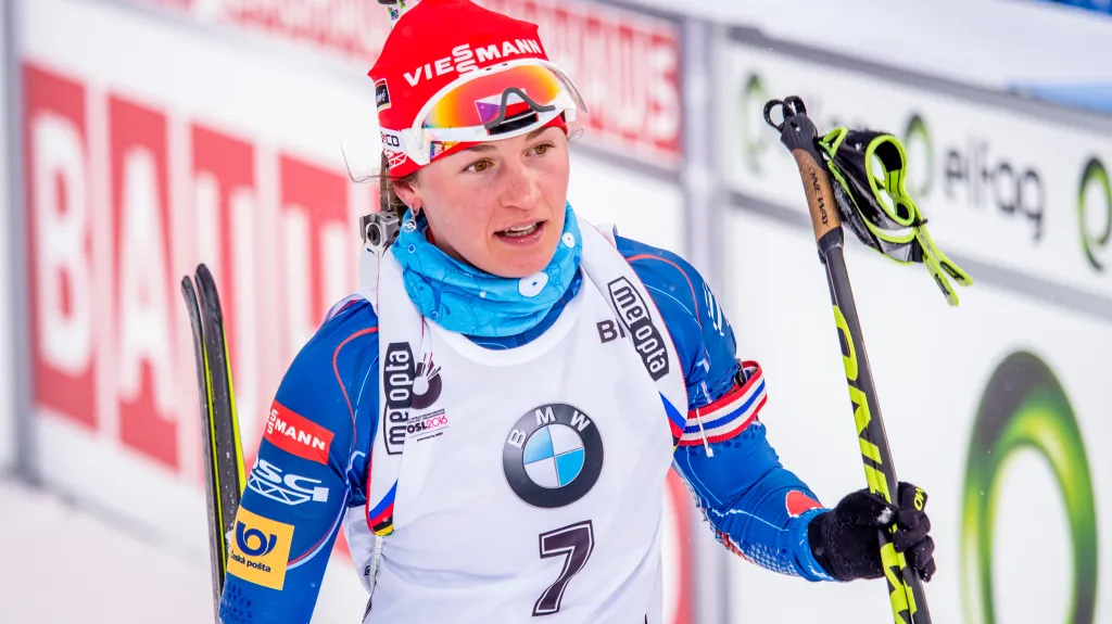 Česká biatlonistka Veronika Vítková