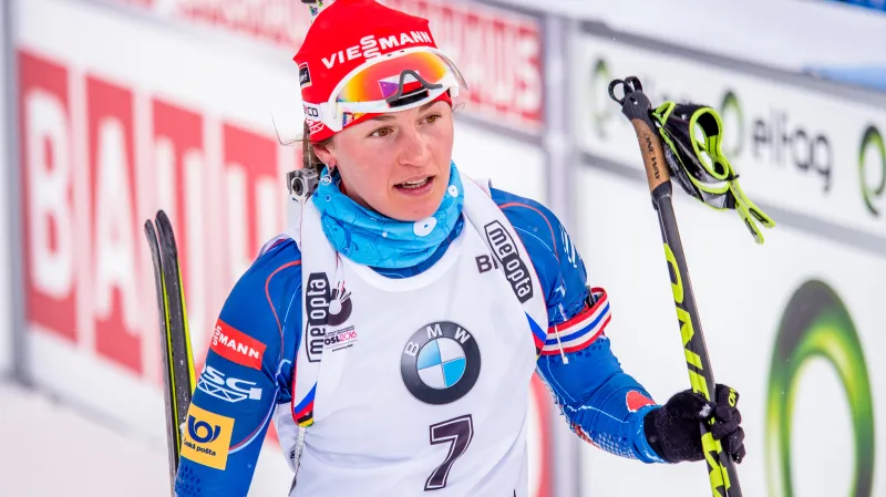 Česká biatlonistka Veronika Vítková