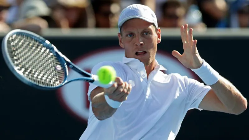 Tomáš Berdych v zápse s Kevinem Andersonem