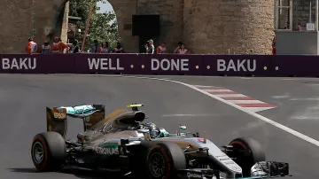 Nico Rosberg během Velké ceny Baku